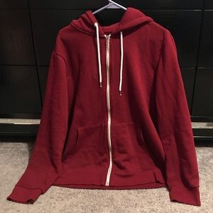 Maroon Zip Up Hoodie
